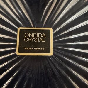 ONEIDA Crystal candy dish Heart-Shaped Dish